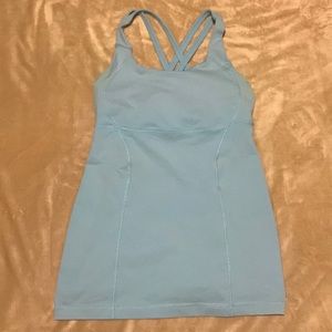 Lululemon baby blue tank size 6